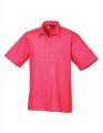 overhemd korte mouw Popeline premier PR202 hot pink